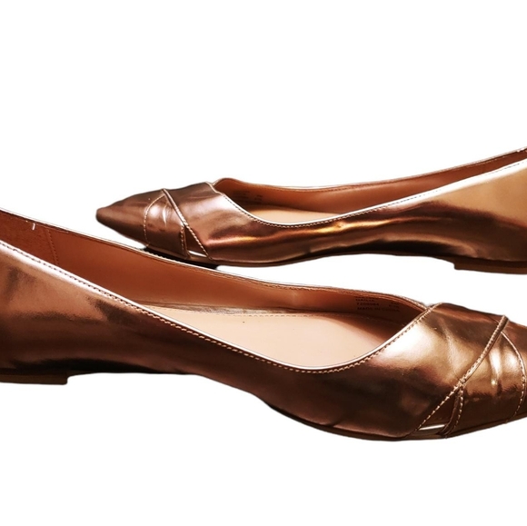 Calvin Klein Gailia Copper Gold pointy flats - Picture 3 of 5